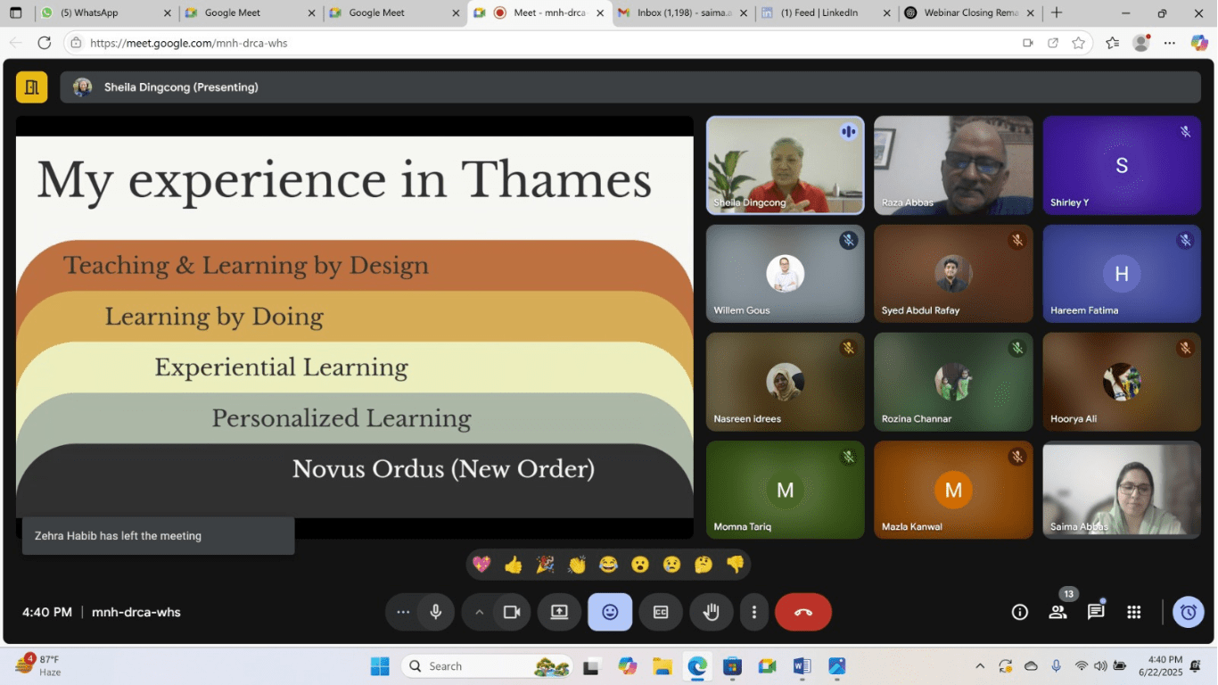 UNESCO EE-Net Pakistan Chapter Hosts International Webinar on Design Thinking & Assessment